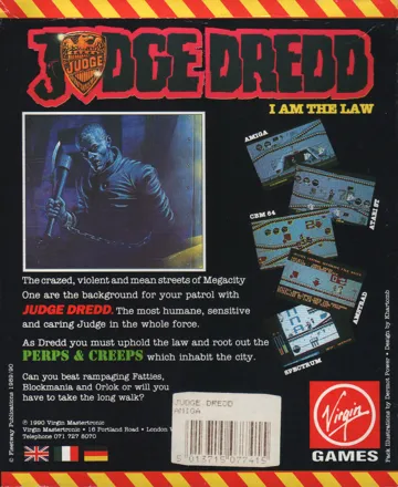 Judge Dredd box cover back